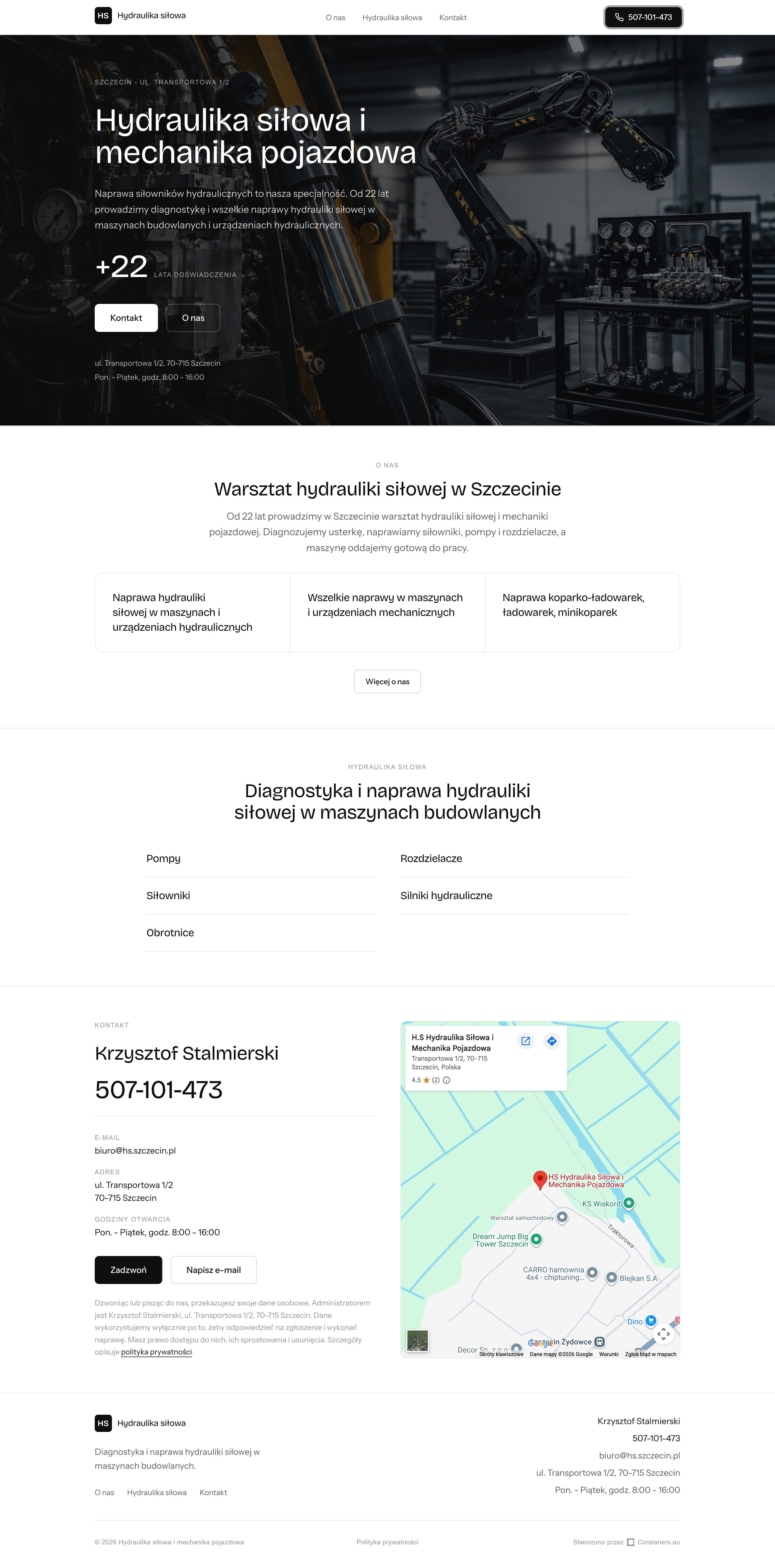 H.S. Hydraulika Siłowa - desktop